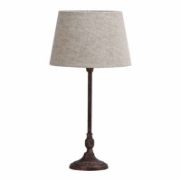 Distribuidor - Lâmpadas Diversas | Sobre Mesas Decoração | SOBREMESA RASBORA 1XE27 MARRON RUSTICO 46.5X23X23 CM Ref: 134771002